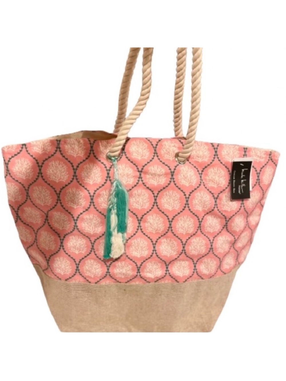 🆕-Nicole Miller Extra Large Canvas
Seashore Beach Totebag